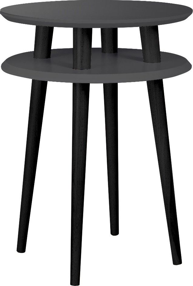 Ragaba Stolik kawowy UFO HIGH 45x45 grafitowy/czarny