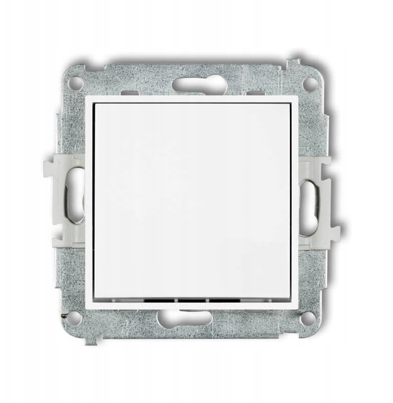 MINI Mechanizm łącznika zwiernego, jednobiegunowego (jeden klawisz, bez piktogramu) biały mat 25MWP-4.1