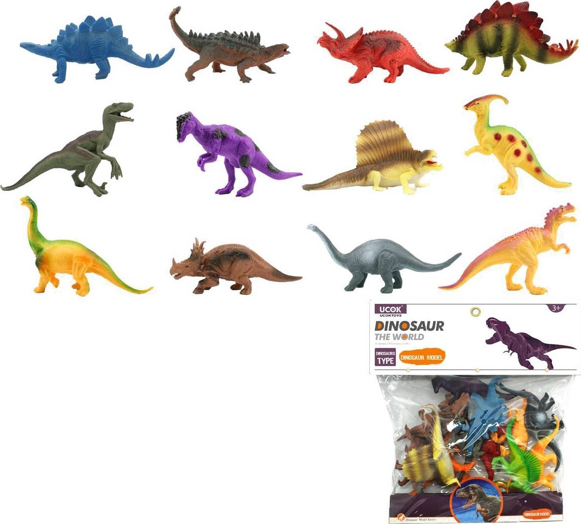 Figurka Trifox DINOZAURY 12 SZTUK