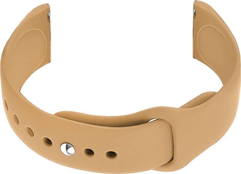 Pasek gumowy do zegarka U21 22mm - brązowy