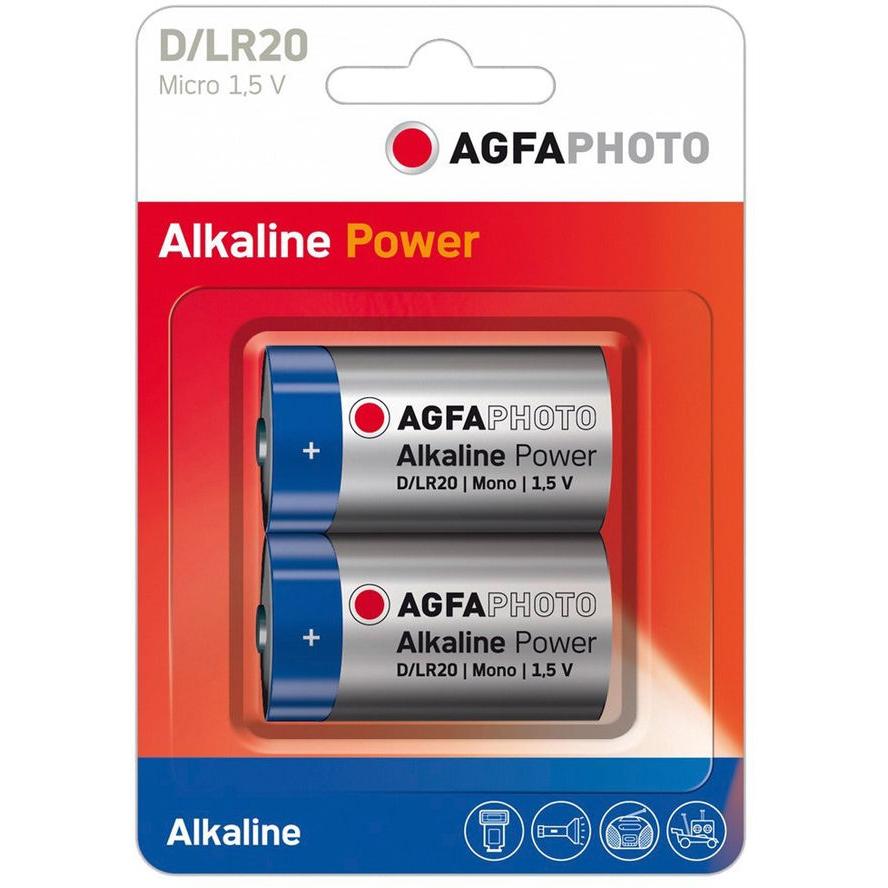 AgfaPhoto Bateria Mono D / R20 2 szt.