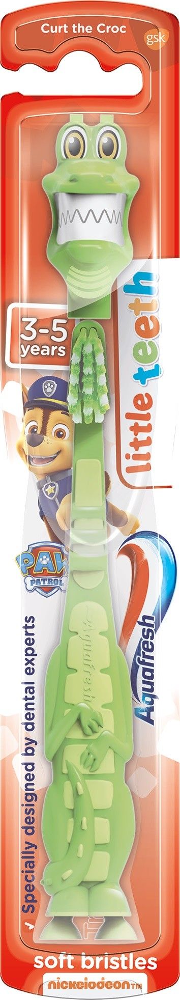 Aquafresh Aquafresh Szczoteczka do zębów dla dzieci Little Teeth 3-5 lat Psi Patrol 1szt