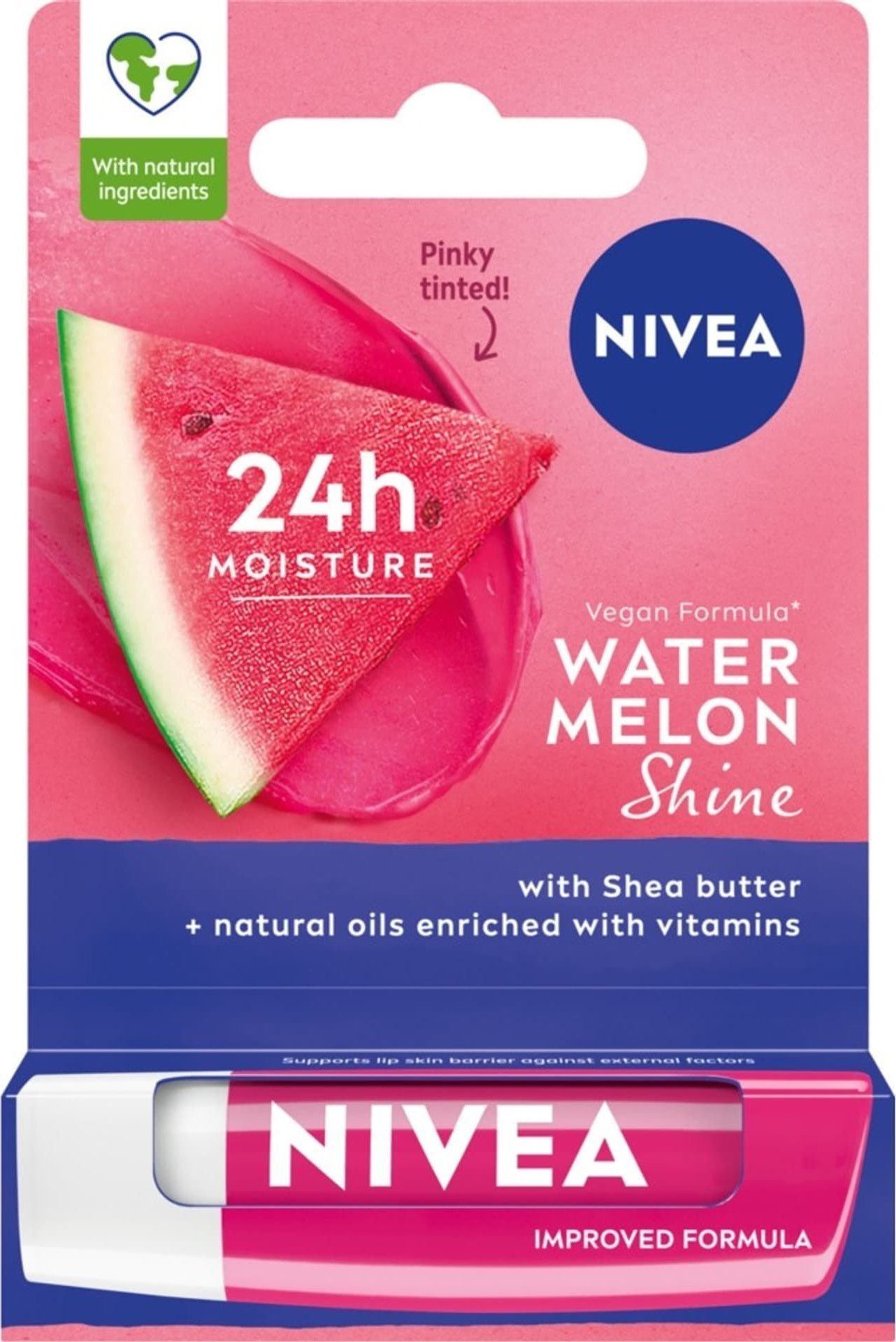Nivea Lip Care Pomadka ochronna do ust - WATER MELON SHINE 4.8g