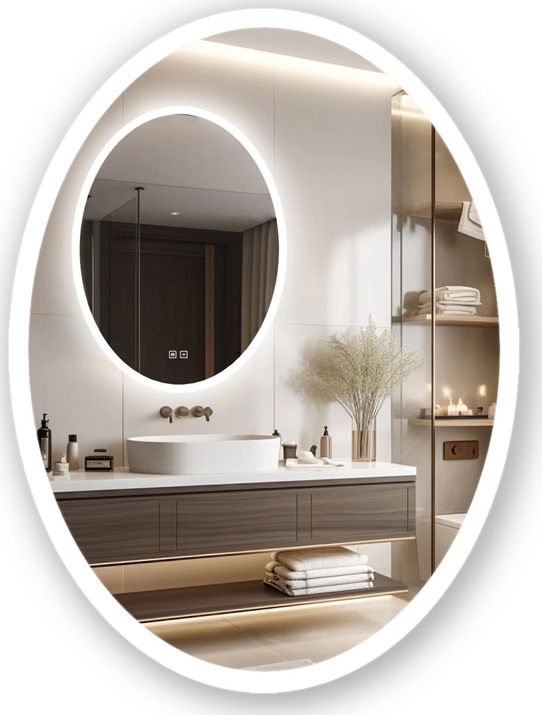 Lustro Tutumi LUSTRO ŚCIENNE LED 60x80cm WWA