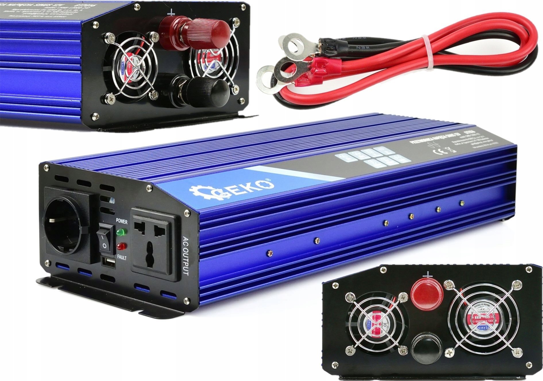 Przetwornica Geko Przetwornica napięcia SINUS 24V/230V 2000/4000W (2)