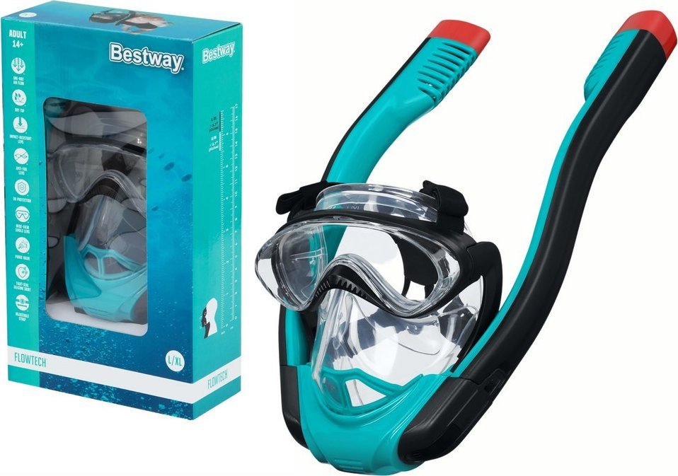 Bestway Maska Do nurkowania Pełnotwarzowa Maska ​​Do Snorkelingu L/XL 24058