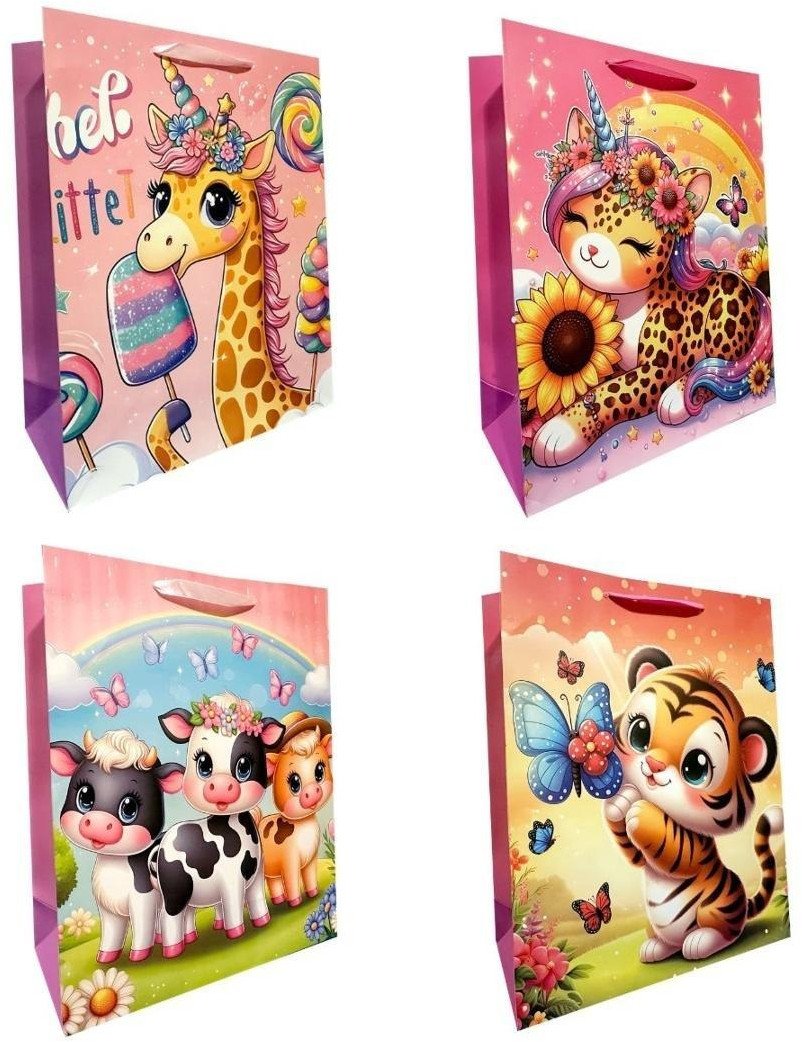 Torebka ozdobna prezentowa 30x42x12 cm 2420A mix cena za 1 szt