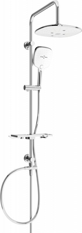 Zestaw prysznicowy Mexen Mexen T17 kolumna prysznicowa chrom/biała - 798171793-02