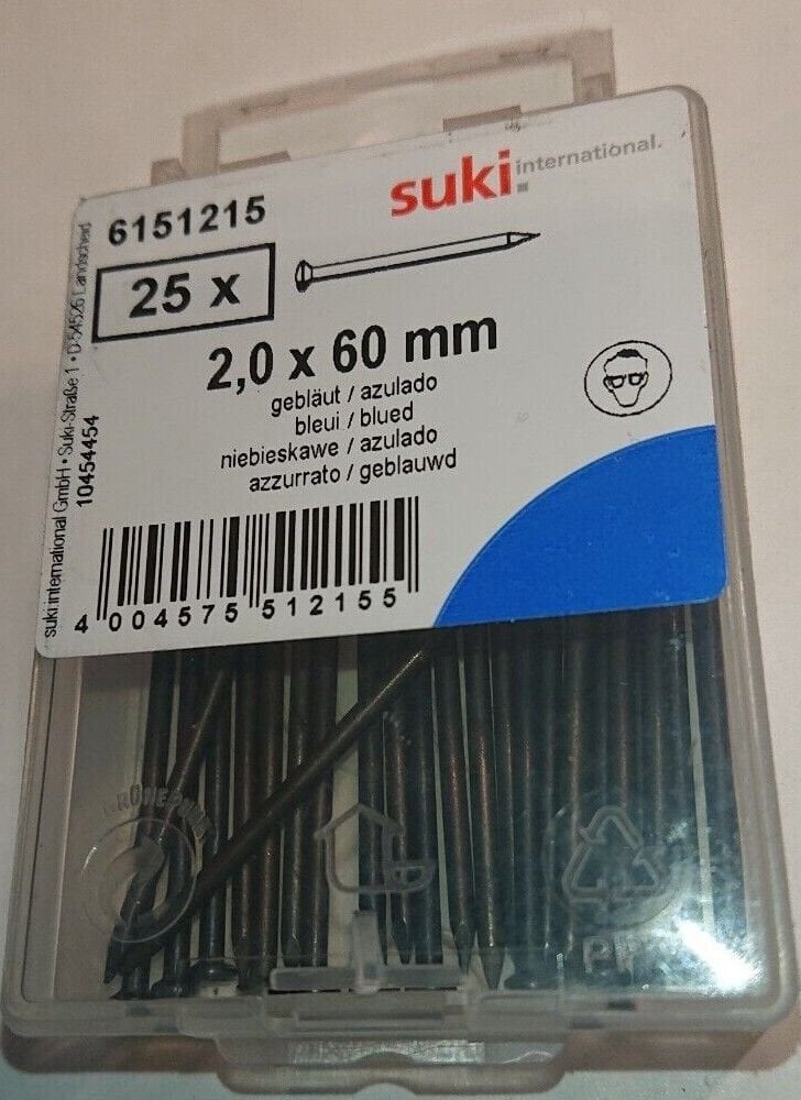 ST.NAIL 2,0X60 BLUED/HARD OVAL HEAD/25PC