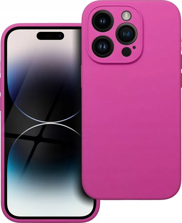 OEM Futerał SILICONE 2mm do IPHONE 14 Pro róż