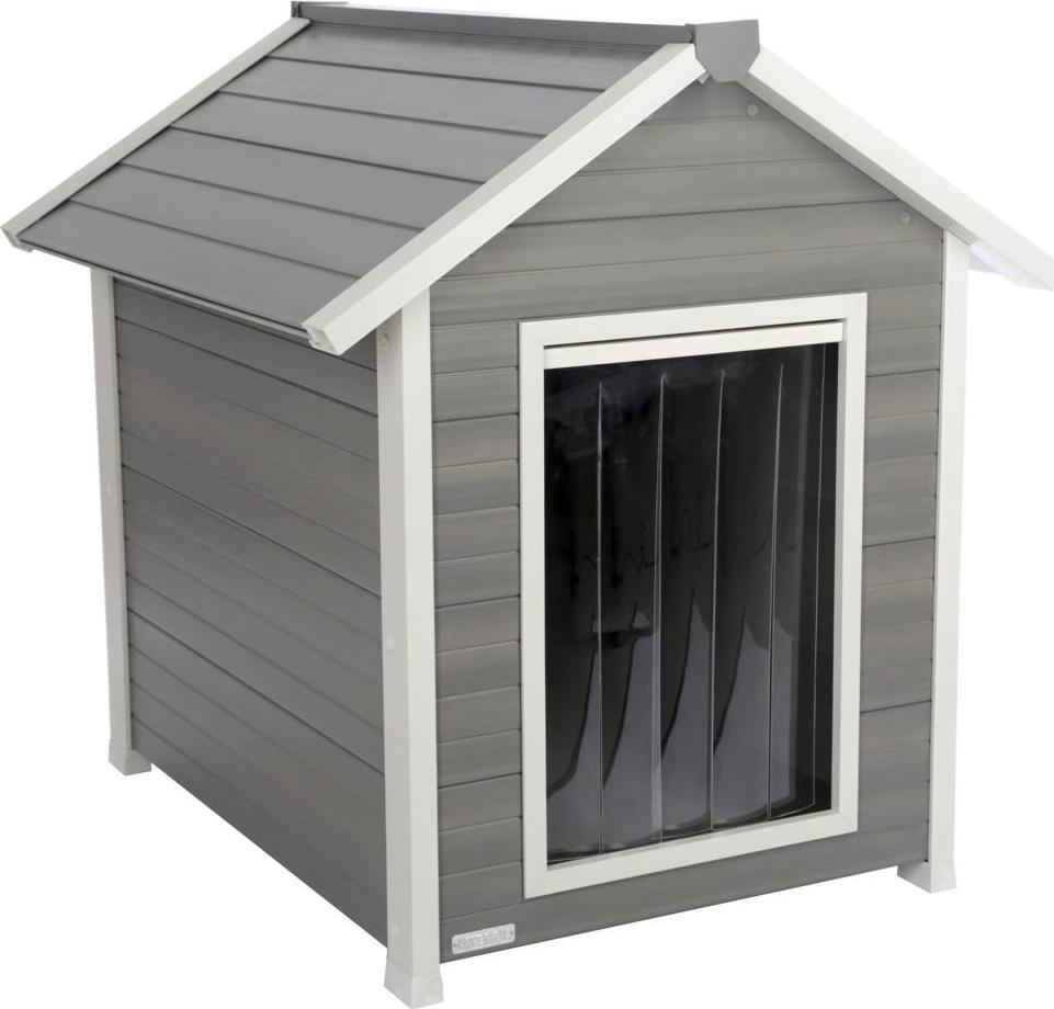 Kerbl Kerbl ECO Buda dla psa Hendry, 88 x 98 x 101 cm, szaro-biała