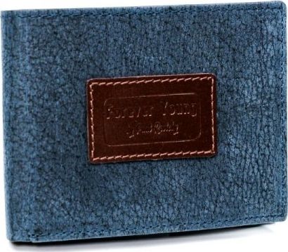 Forever Young Piękny kolorowy portfel męski skórzany Forever Young