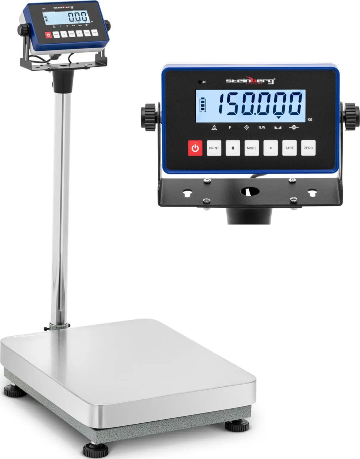 Steinberg Waga platformowa przemysłowa 40 x 50 cm 120 kg / 0.005 kg Waga platformowa przemysłowa 40 x 50 cm 120 kg / 0.005 kg