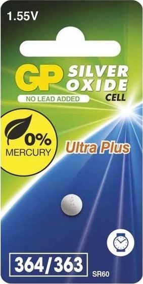 GP Battery silver oxide 357F/S76E/303/SR44W/SR44 1-pack