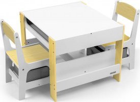 Milly Mally Zestaw Stolik i dwa krzesła Sven