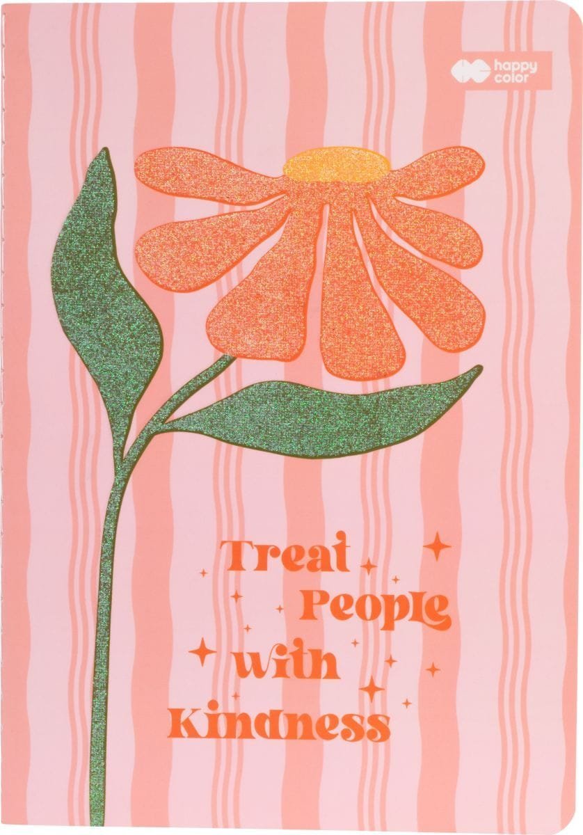 Notes szyty BLOOM-Boho, 21,5x15 cm, 32 ark, kropki, 80g/m2, Happy Color