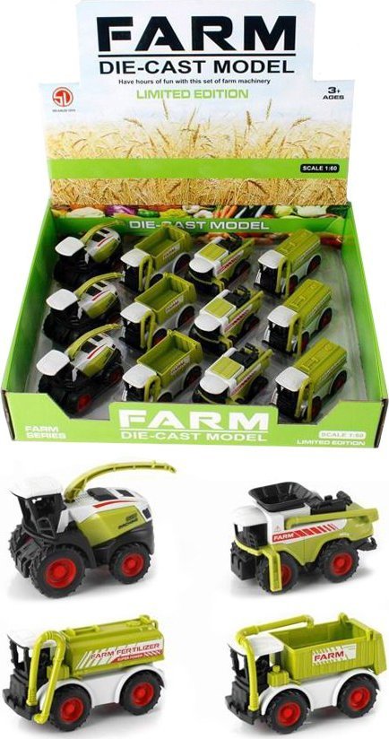 KOMBAJN METALOWY PULL BACK POJAZD ROLNICZY 1 SZT