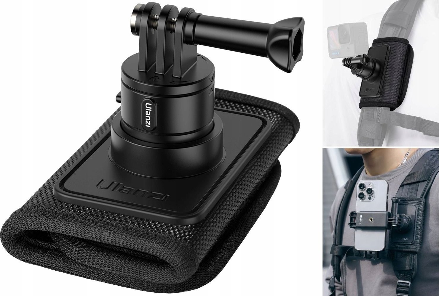 Ulanzi Klips Uchwyt na Pasek Plecka Go-Quick II ULANZI 360s do GoPro SJCAM XIAOMI INSTA360 DJI / CO62