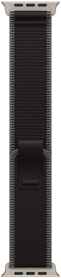 APPLE 49mm Black/Charcoal Trail�Loop�-�M/L - Natural Titanium Finish