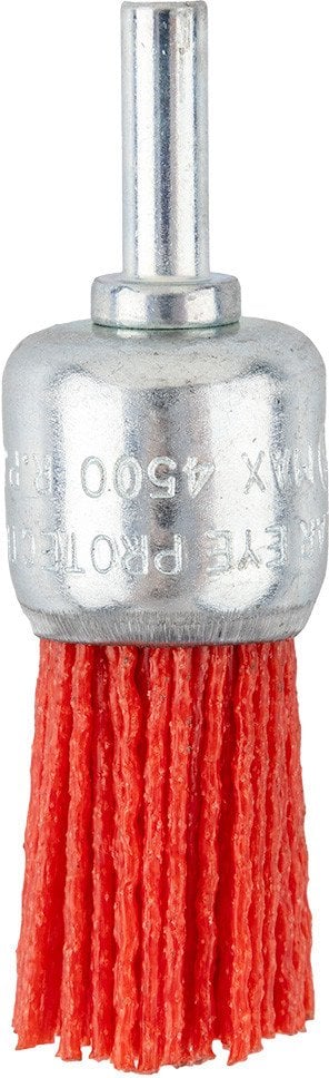 Szczotka nylonowa doczołowa 25 mm, z trzpieniem 6 mm