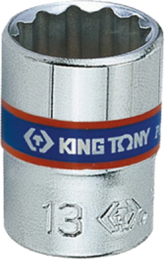 King Tony NASADKA KRÓTKA 1/4" 8mm x 24mm, 12-kąt. Cr-V King Tony