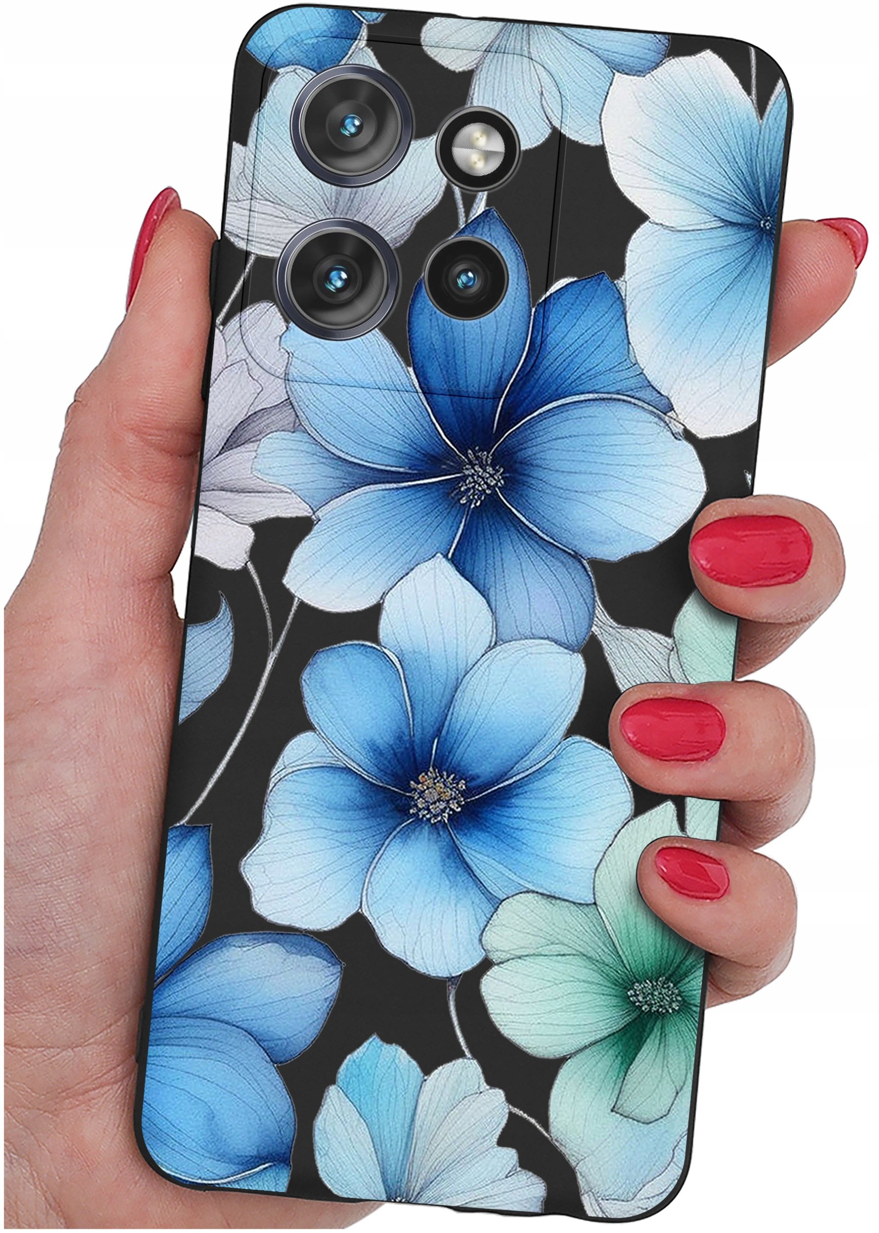 Etui do Motorola Moto EDGE 50 Neo WZORY |SILIKONOWE MATT CASE + SZKŁO 9H