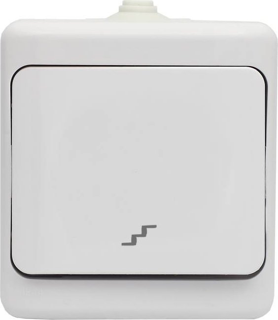 KOS Łącznik pojedynczy Bryza schodowy IP44 biały (180406)