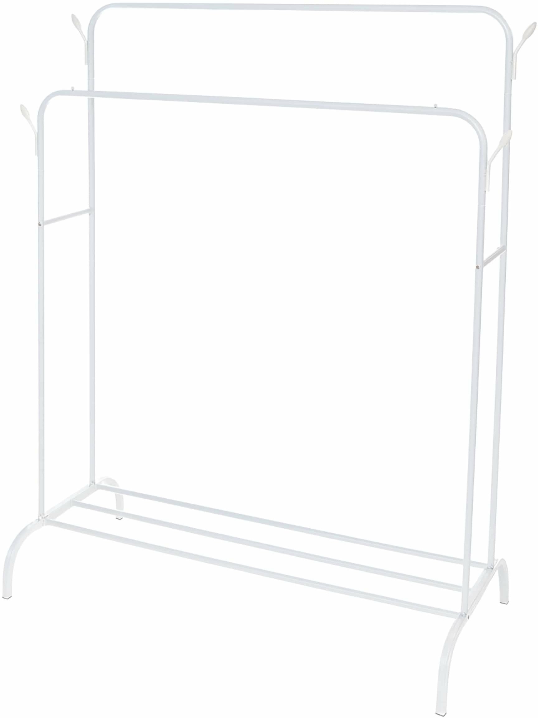 DA565 Podwójny wieszak na ubrania biały