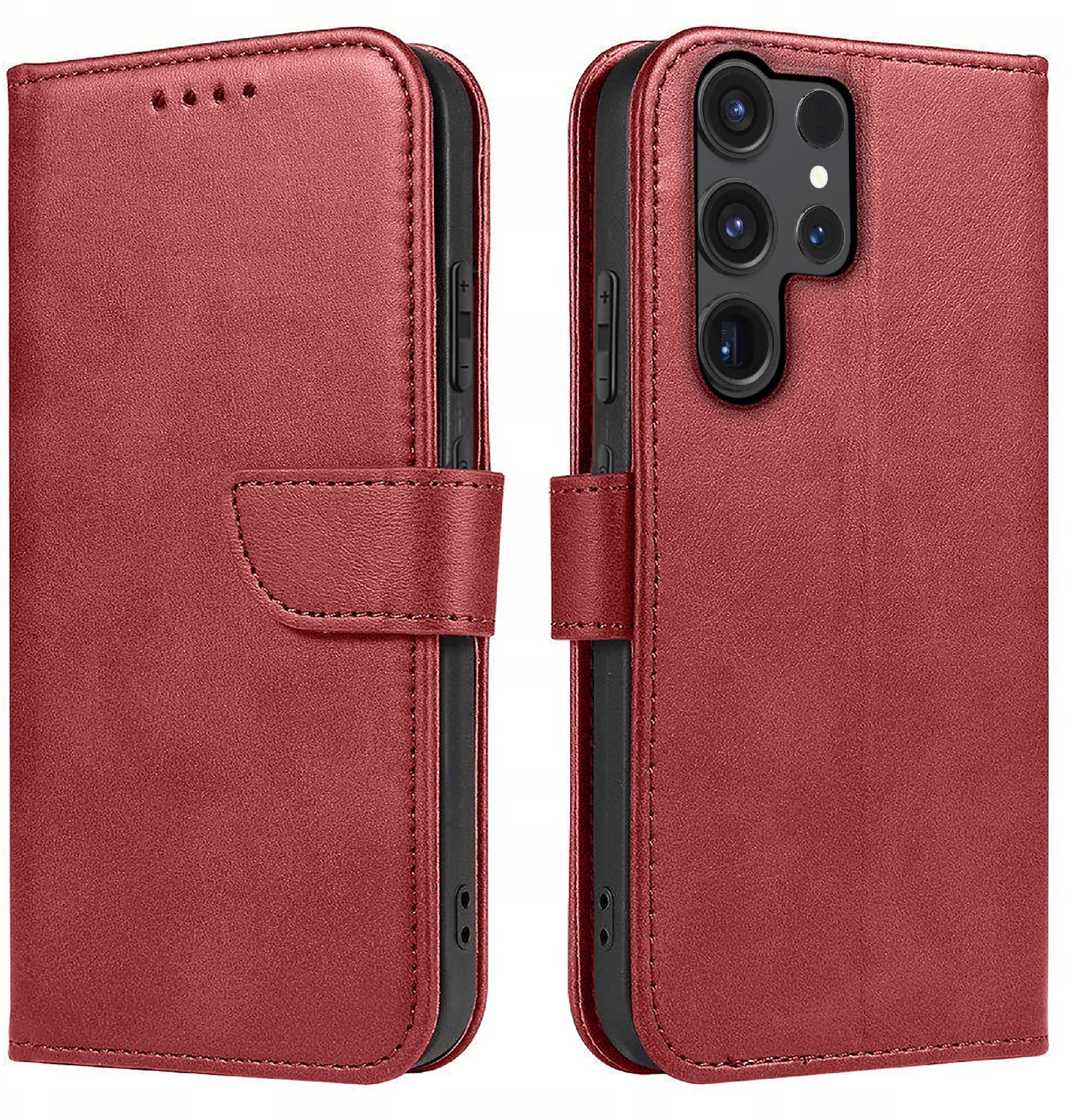 Etui do Samsung Galaxy S24 Ultra Skórzane PORTFEL SKIN CASE + Szkło 9H