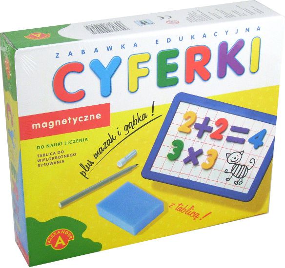 Alexander Cyferki magnetyczne z tablicą (0418)