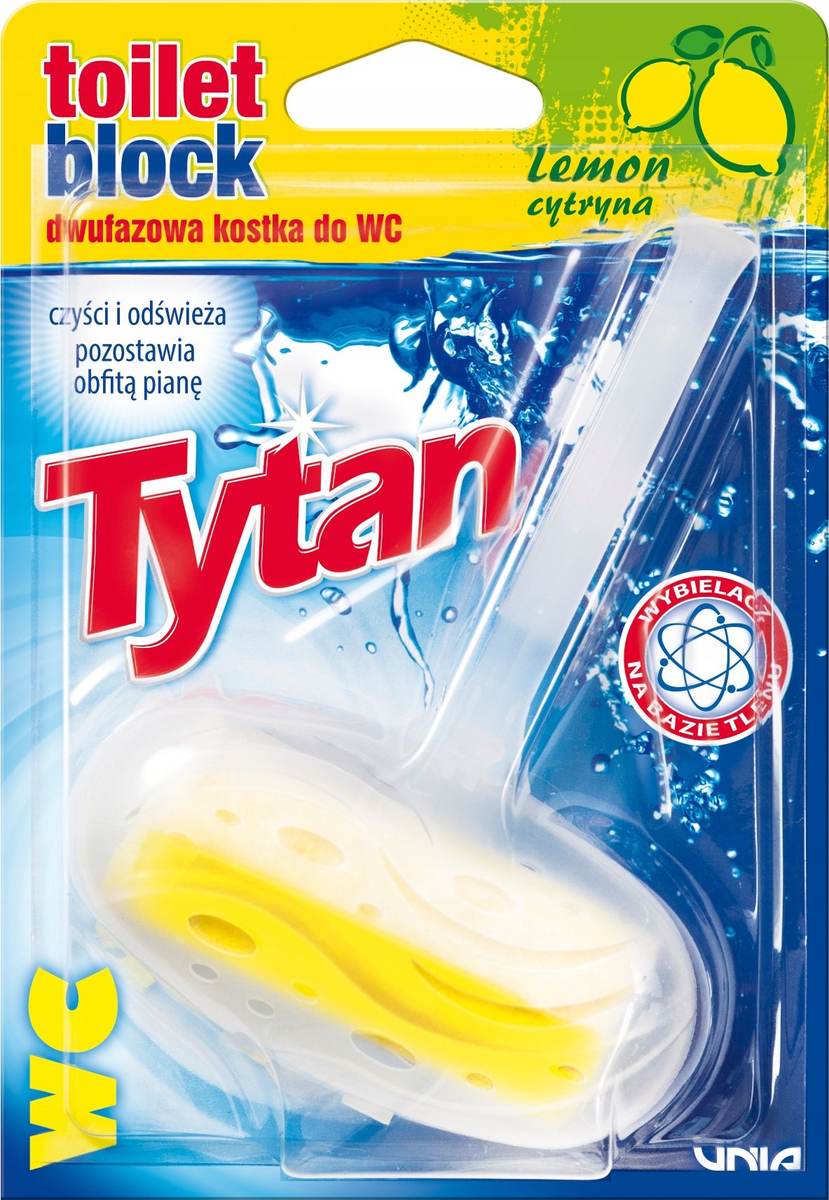 Tytan DWUFAZOWA KOSTKA DO WC TYTAN LEMON KOSZYCZEK 40G
