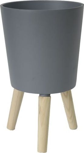 Tajemniczy ogród Osłonka ceramiczna antracytowa na nogach () - 2931-uniw