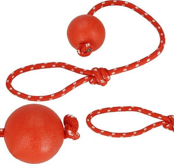 Springos Zabawka dla psa szarpak gryzak ze sznurkiem piłka UNIWERSALNY