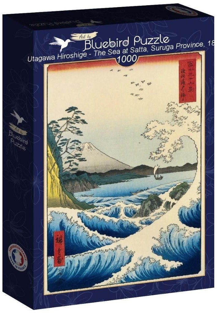 Puzzle 1000 Widok na morze w Satta, Hiroshige