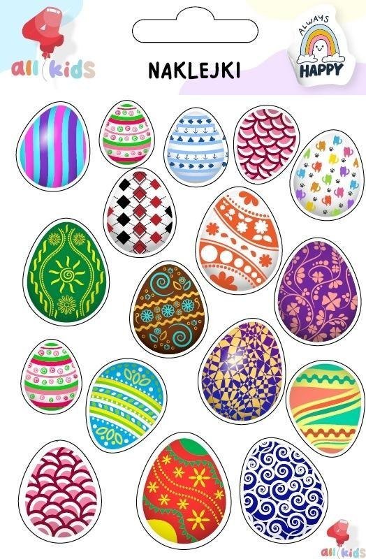 Naklejki dla dzieci Wielkanoc Pisanki