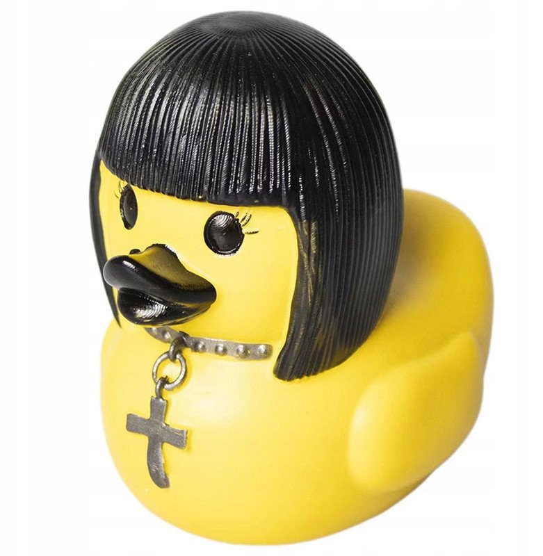 ITIMPORT Kaczka KĄPIELOWA GOTHIC duck HEAVY METAL Goth Thicc Czarna
