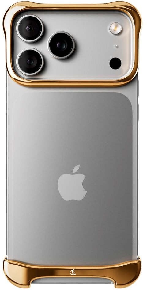 Arc Pulse - Aluminum Protective Case for iPhone 17 Pro, Gold