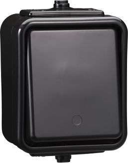 Schneider Electric Cedar Łącznik jednobiegunowy hermetyczny IP44 10A czarny WNt-100C (WNT100C05)