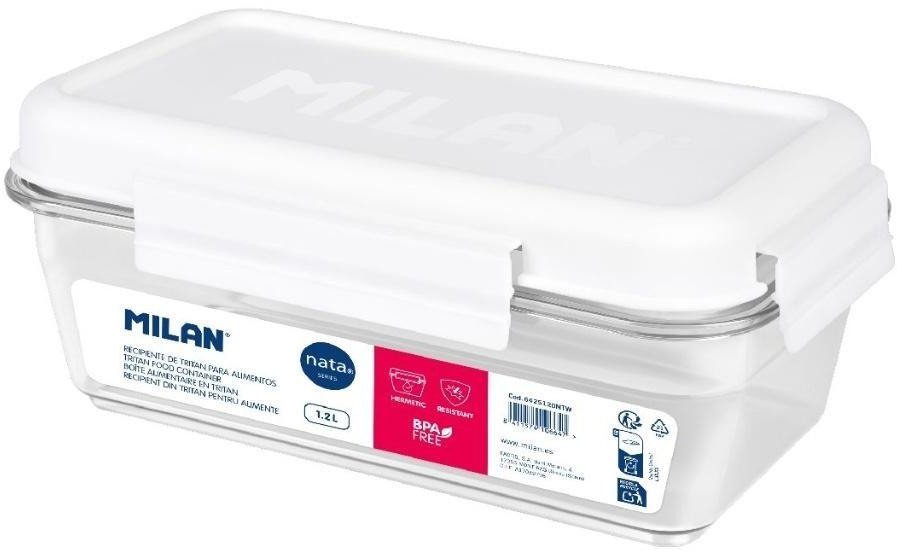 Pojemnik na lunch z tritanu 1,2L biały MILAN