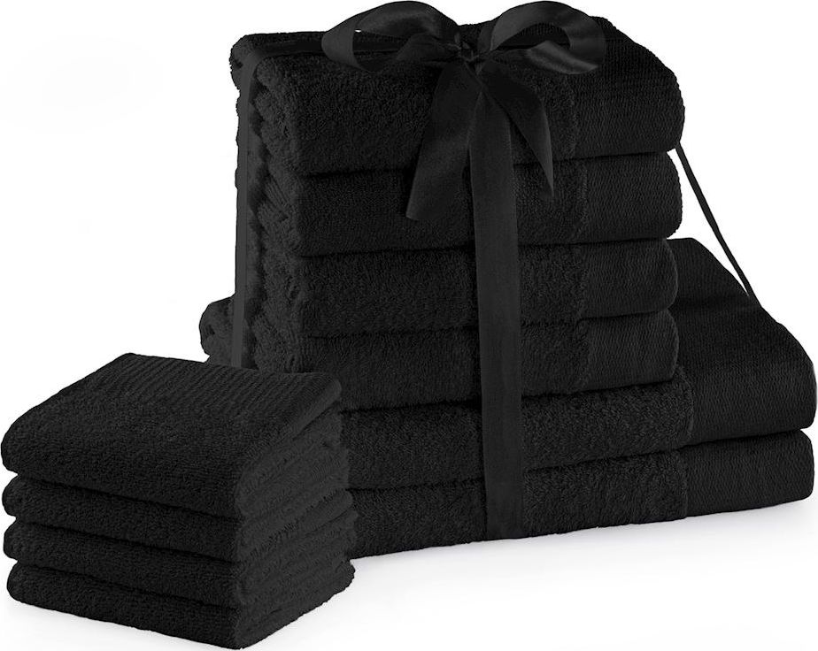 AmeliaHome TOWEL/AH/AMARI/BLA/SET2*70x140+4*50x100+4*30X50