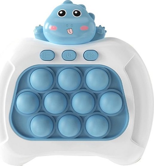 Woopie Gra POP IT Elektryczna Antystresowa Zręcznościowa Dinozaur Niebieski