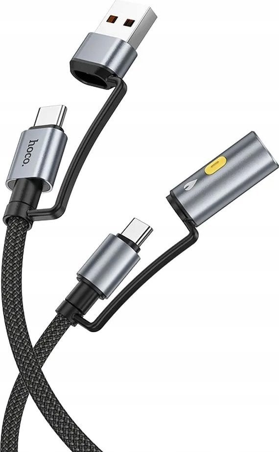Kabel USB Hoco USB-C - USB-C 1.2 m Czarny