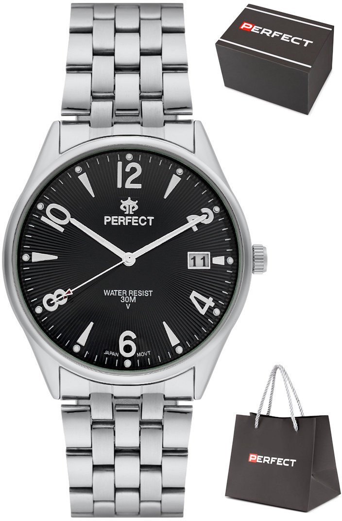 Zegarek Perfect M141T-02 męski klasyczny czytelny 42 mm .