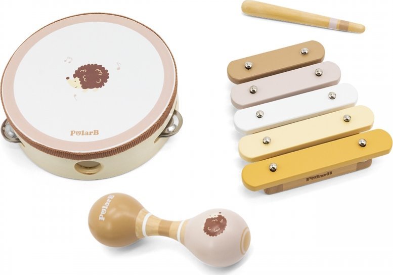 Viga Toys Zestaw Muzyczny Jeż Tamburyn Marakasy Ksylofon