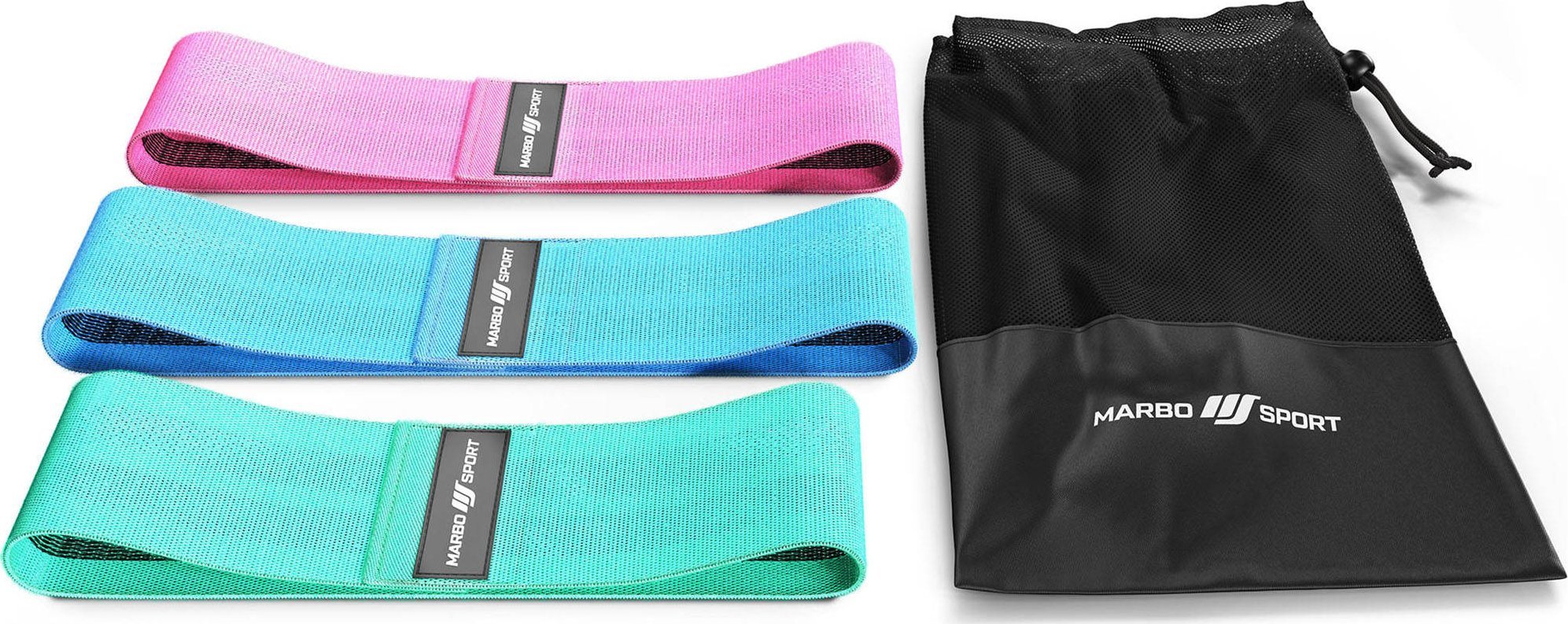 Zestaw 3 materiałowych taśm oporowych - Marbo Sport