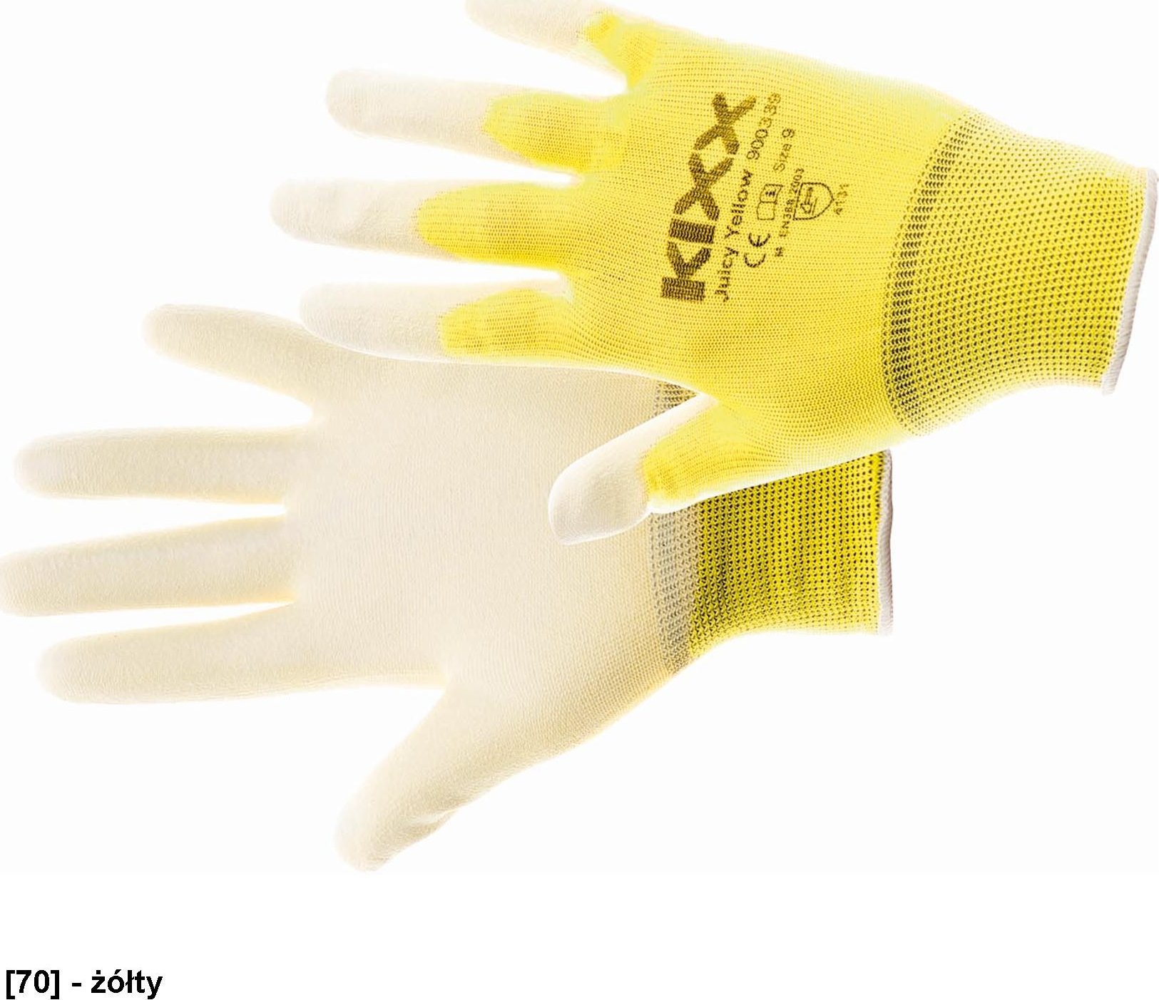 CERVA JUICY YELLOW - rękawice mechaniczne powlekane 9
