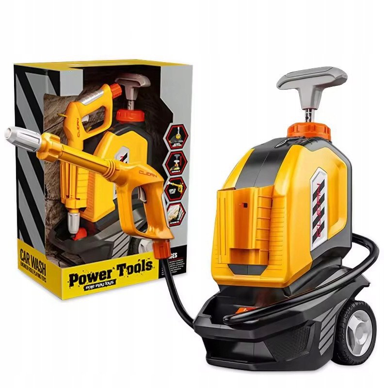 Mobilna Myjnia Samochodowa Dla Dzieci Myjka Ciśnieniowa Na Wodę + Akcesoria