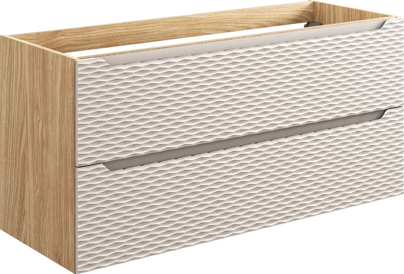 Comad Szafka pod umywalkę OCEAN BEIGE 82-120-2S 120cm dąb olejowany/beżowa COMAD