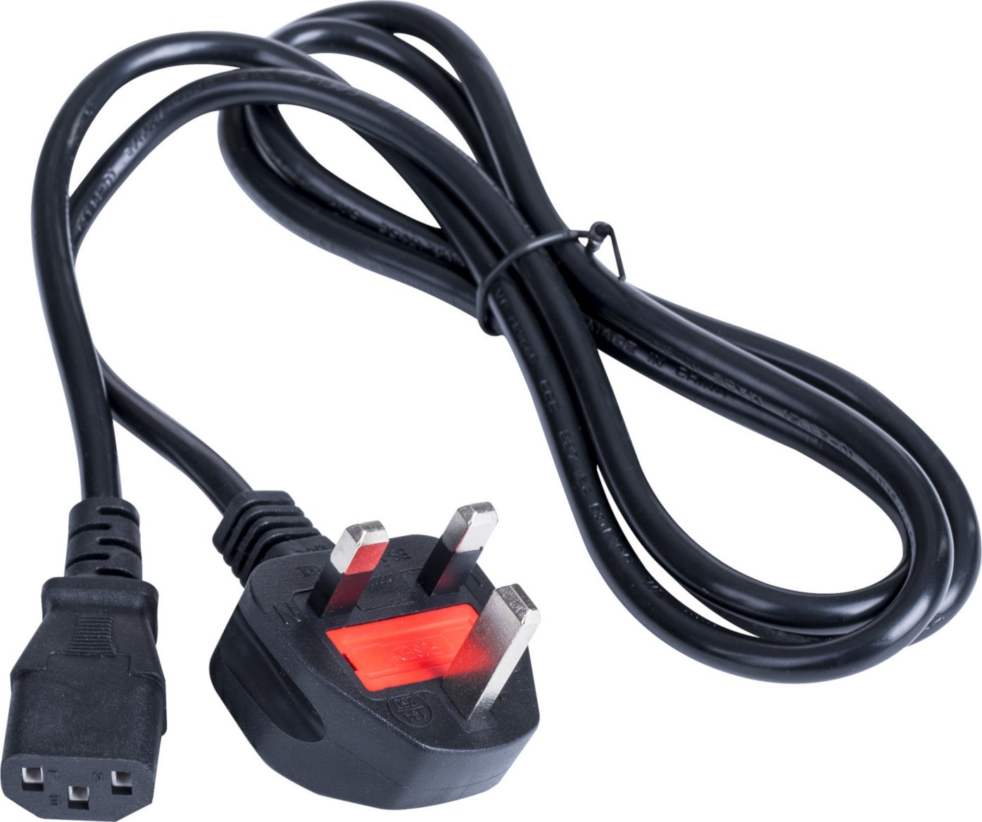Kabel zasilający Akyga AKYGA Kabel zasilający AK-AG-01A brytyjski CCA BS 1363 Typ G / IEC C13 1.5 m UK