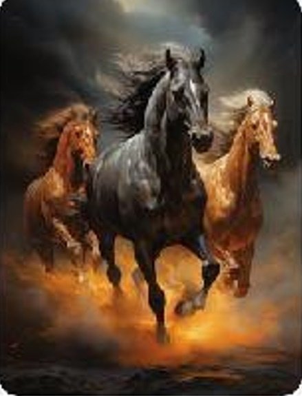 Norimpex Diamentowa Mozaika Konie Trzy Galopujące Rumaki 30x40